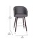 Flash Furniture 30" Gray LeatherSoft Barstool with Wood Legs, PK 2 2-AY-1928-30-GY-GG - alternate 6